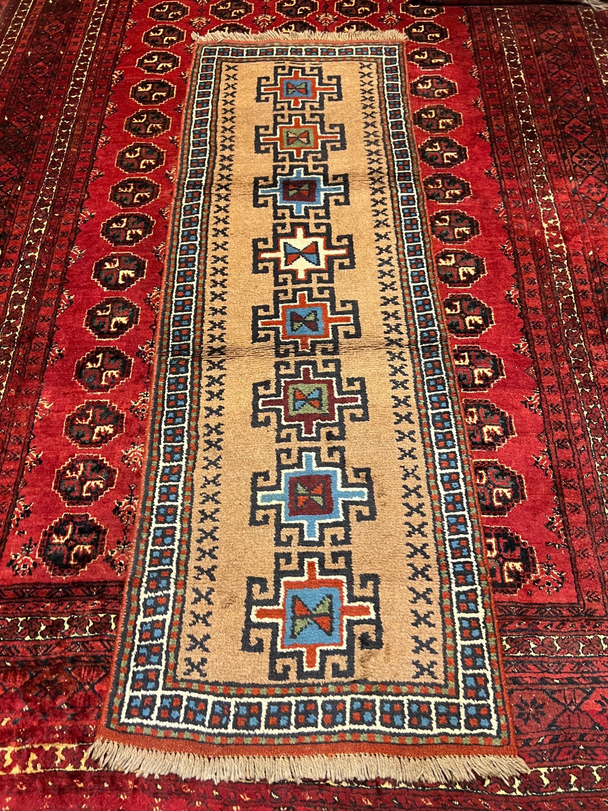 2.5 X 6.5 T Vintage Beautiful Kazak Runner For Kitchen