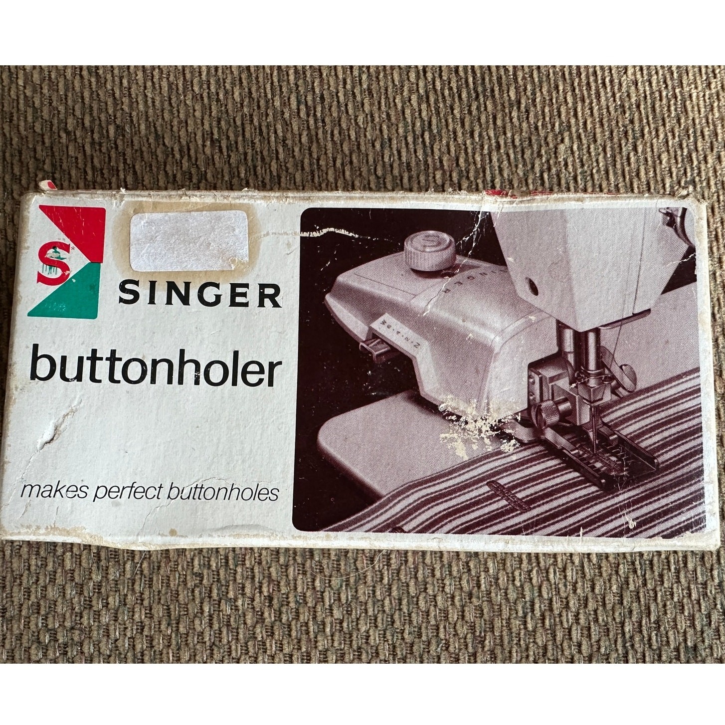 Vintage Singer Buttonholer 489500 Automatic Buttonhole Stitch Attachment