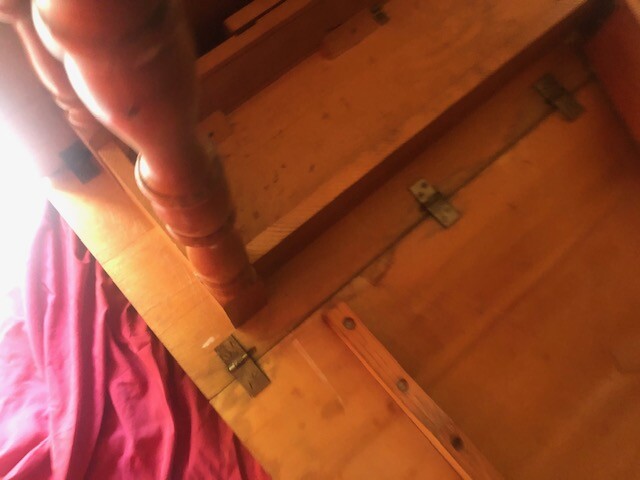 Antique Spindle Gate Leg Drop Leaf Table