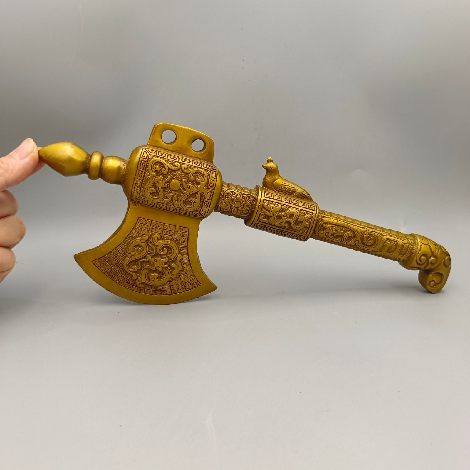 Peace Dove Bronze Axe