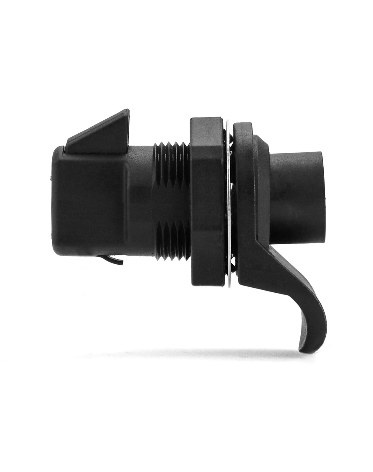 QWORK Push Button Latch, 2 Pack Plastic Push-to-Close Latches 2 Pack, Black