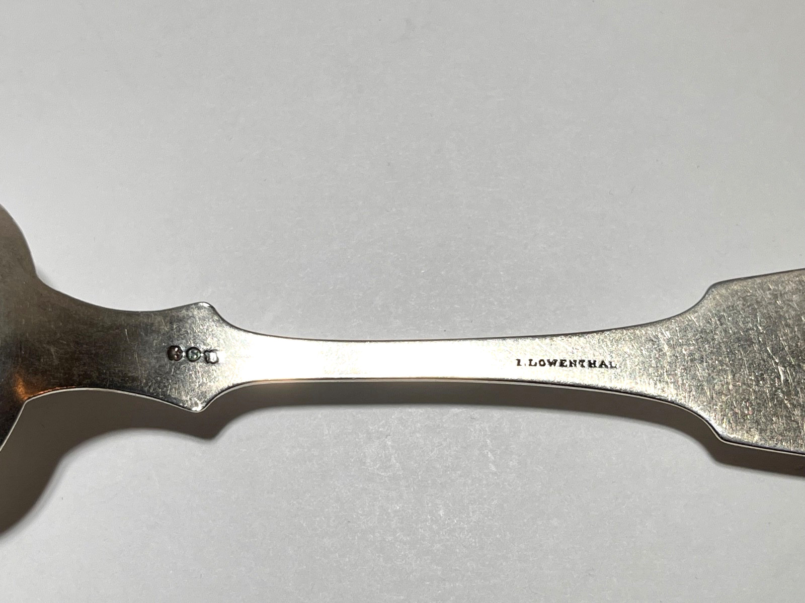 2 Coin Silver Serving Spoons W/Monograms 88.4 Grams