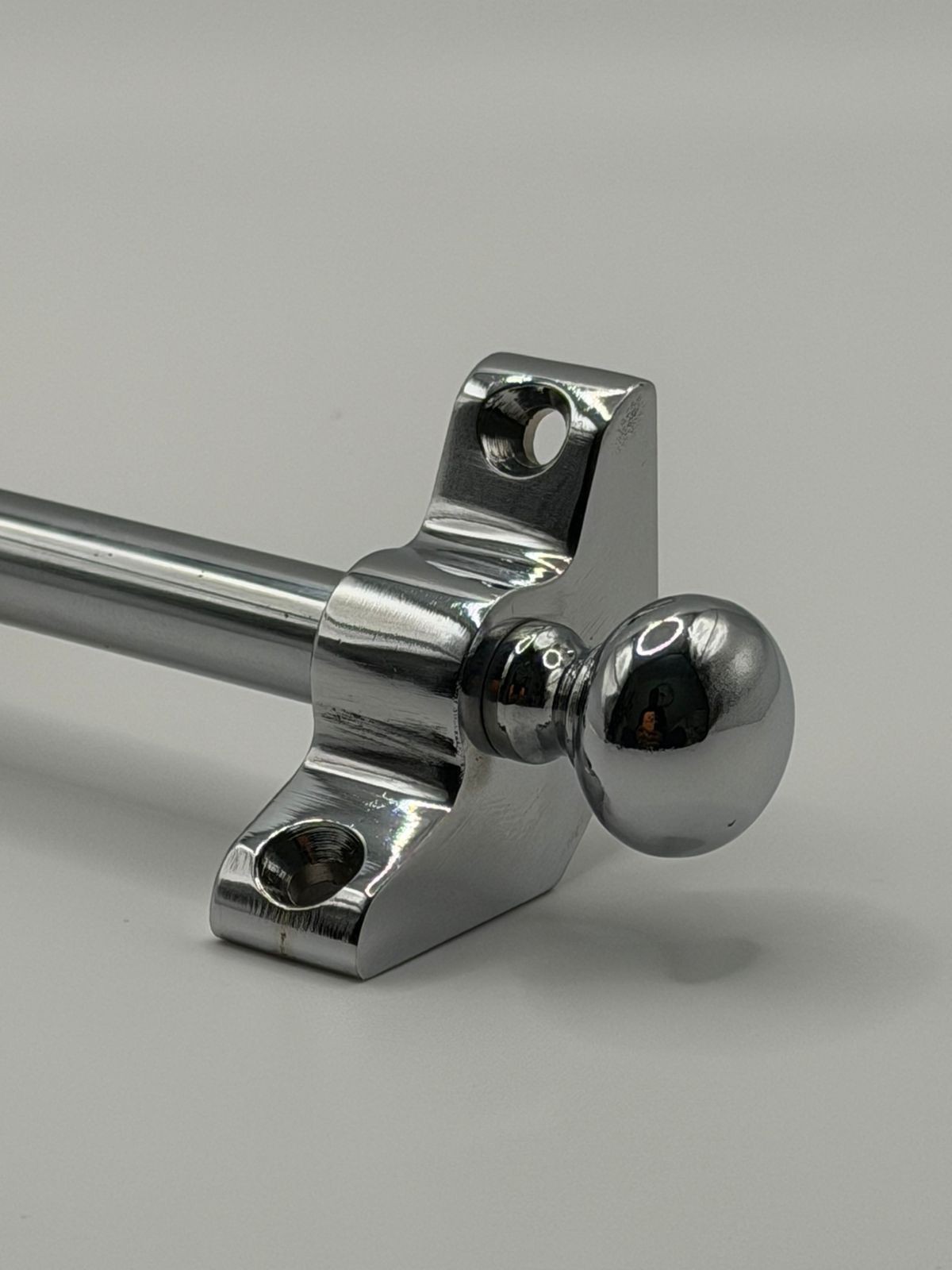 Set of 13 | Stair Carpet Rods | Round Finial – Chrome | Runners Up To 70cm