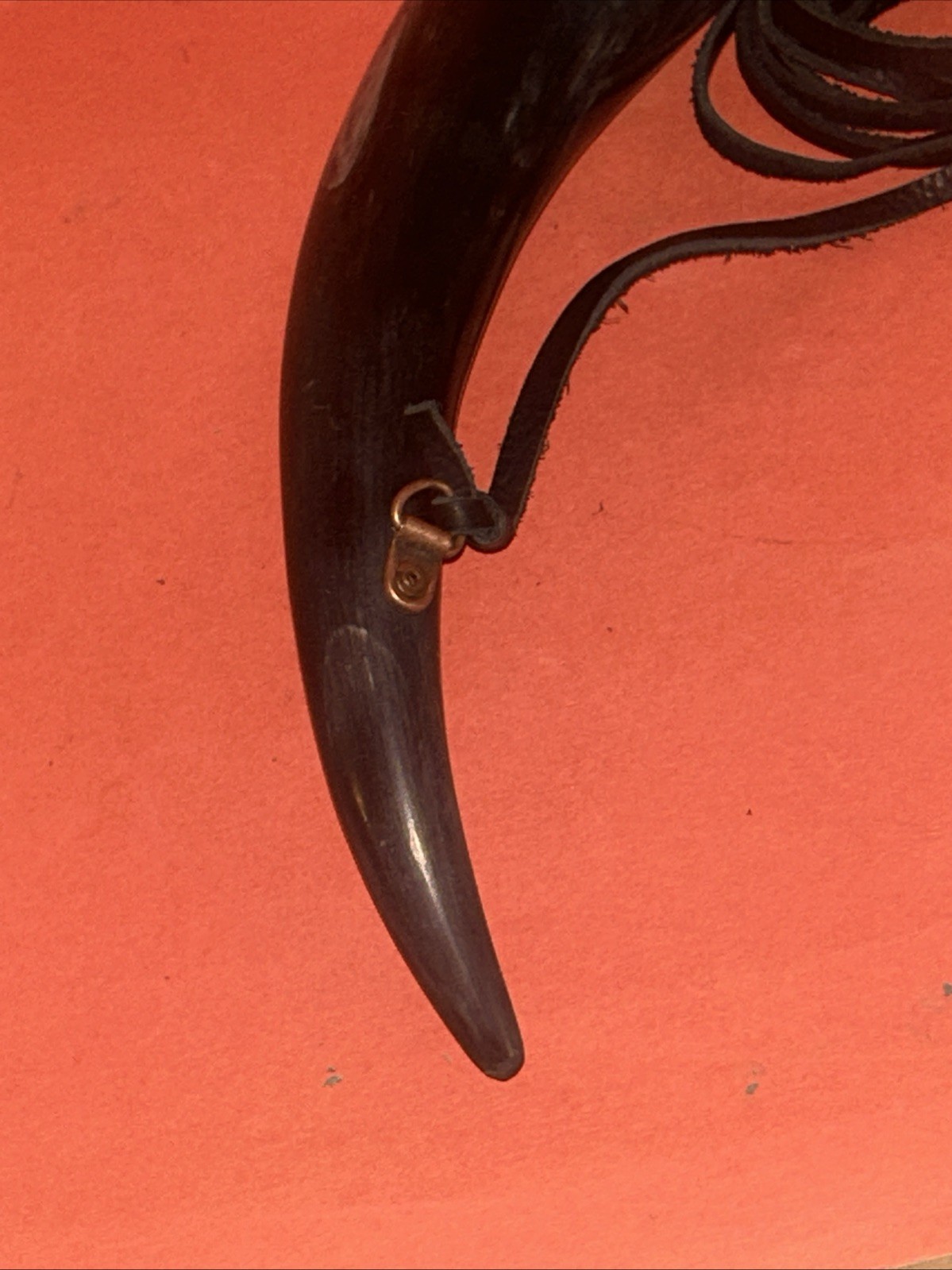 Vintage Renaissance 14″ Inch Drinking Horn Hand Crafted With Strap