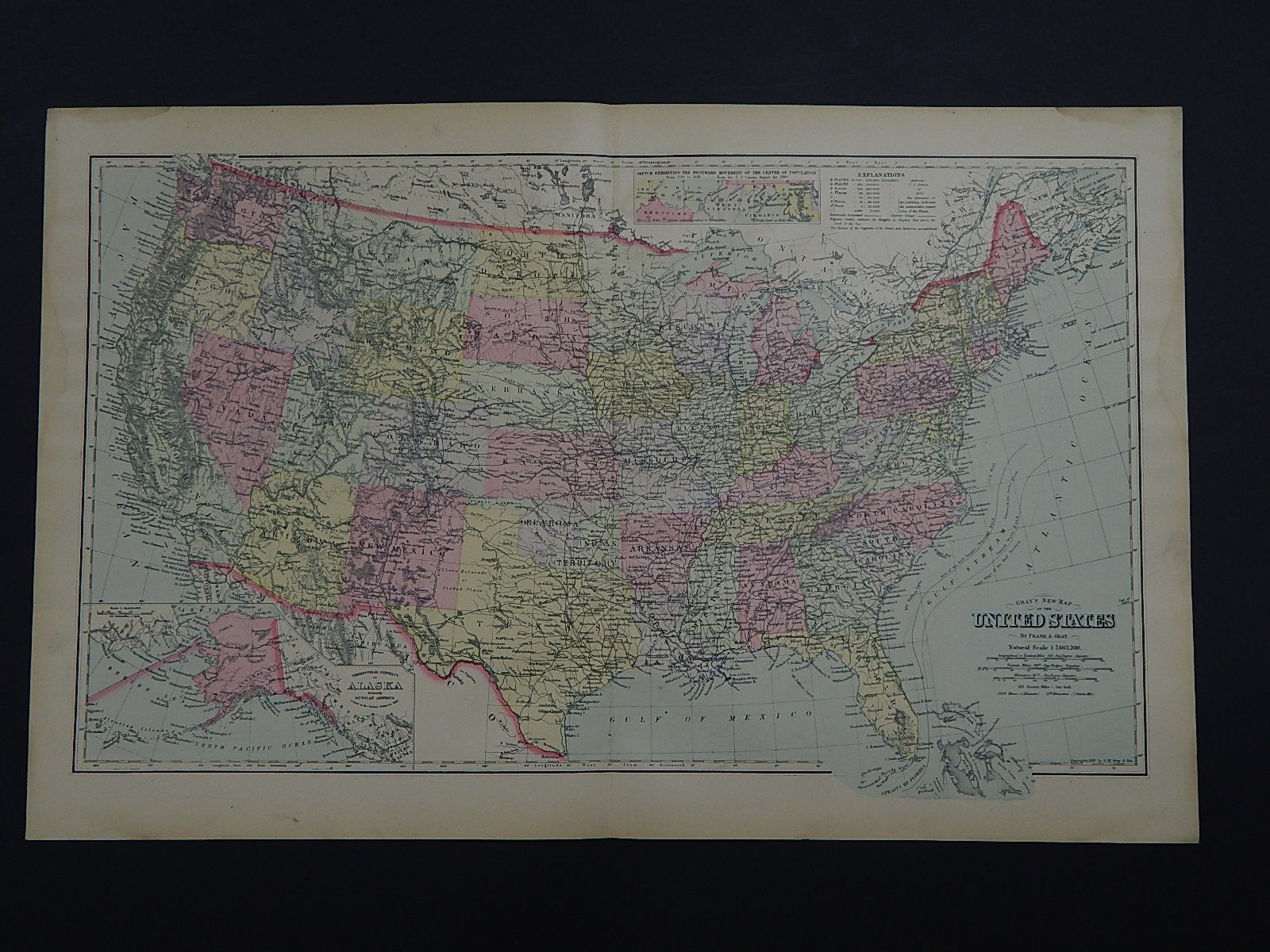 United States Map, 1906 Frank A. Gray R9#21