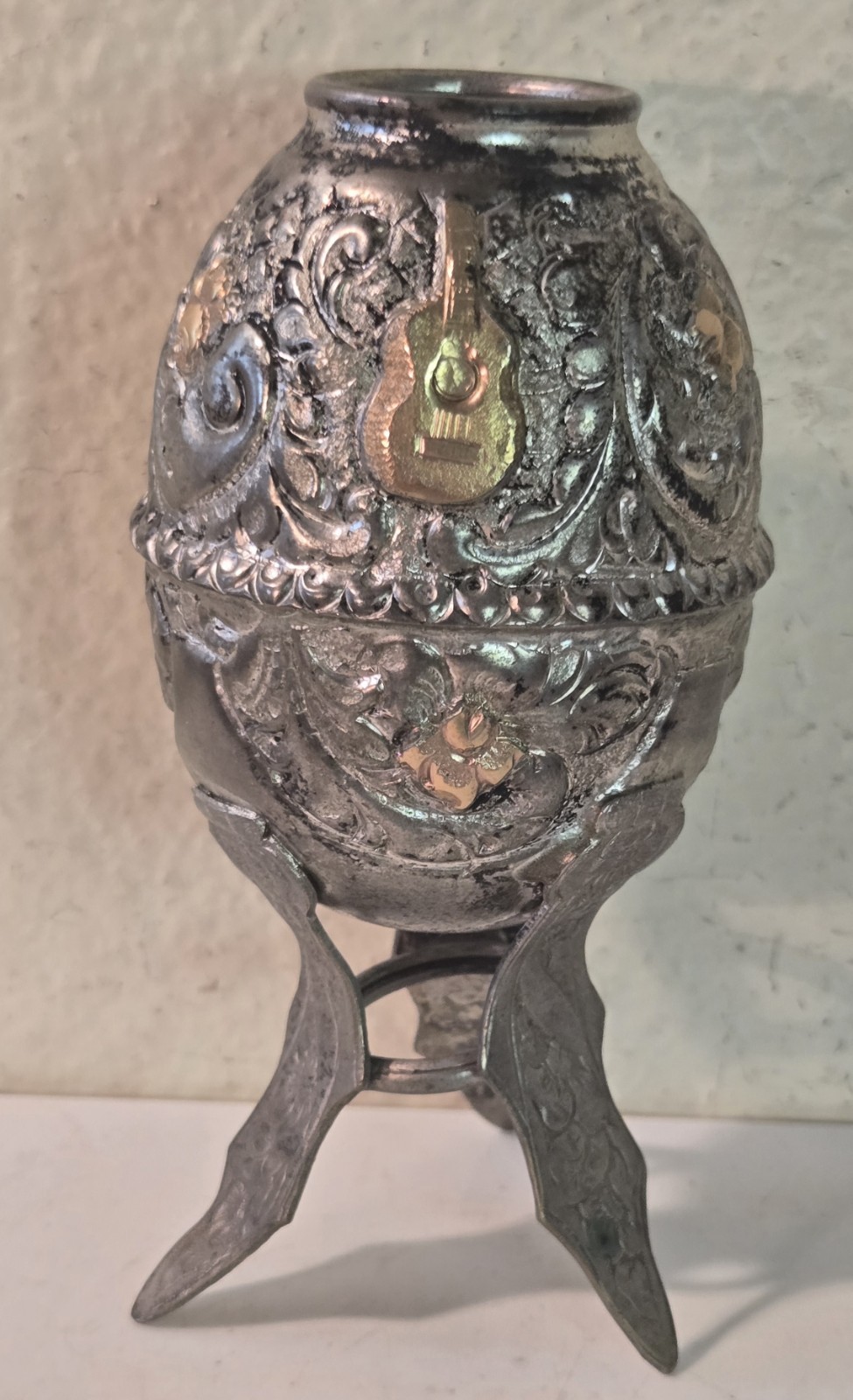 Ornate Argentine Verba Mate 800 Silver Cup 83g. 2152646G