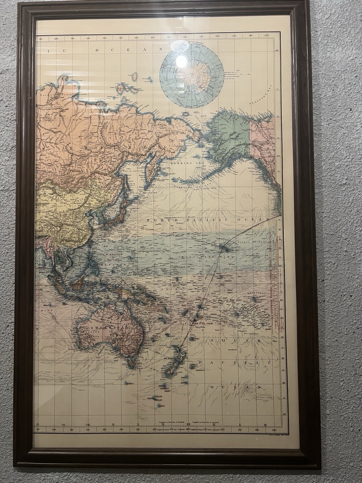 World Maps Framed