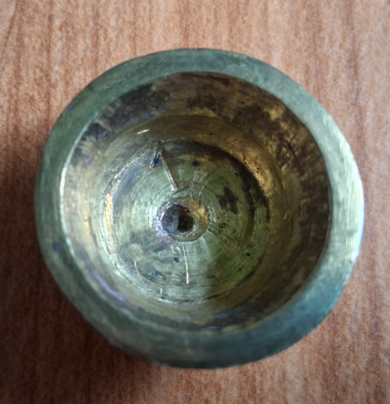 Apothecary Miners Assay Weights Vtg Nested Bronze Brass Set of 6 Hinged Lid 1 lb