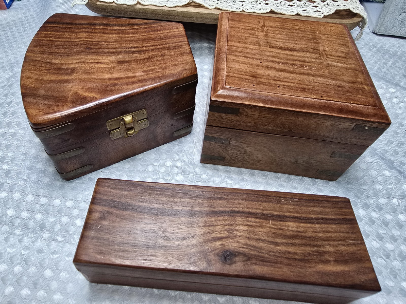 Vintage Explorer/Nautical Set w/ Telescope, Compass & Sextant with Wooden boxes
