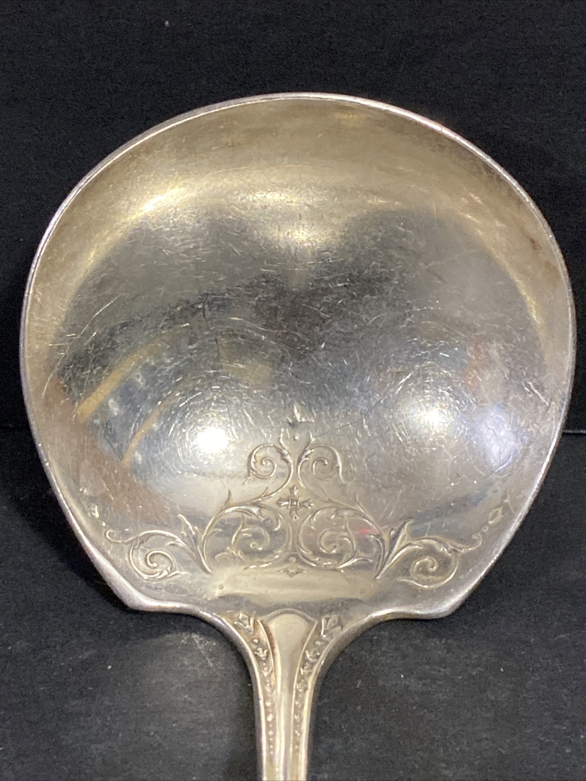 VINTAGE COMMUNITY SILVER GRAVY LADLE SERVER SPOON TELIA TRIPLE PLUS SHERATON