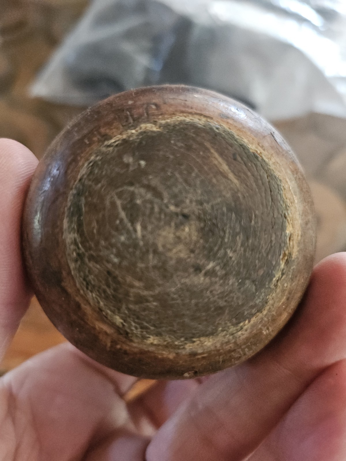 ANTIQUE Victorian Solid Wood Plumber’s Pipe-Flaring Turnpin Honest Patina