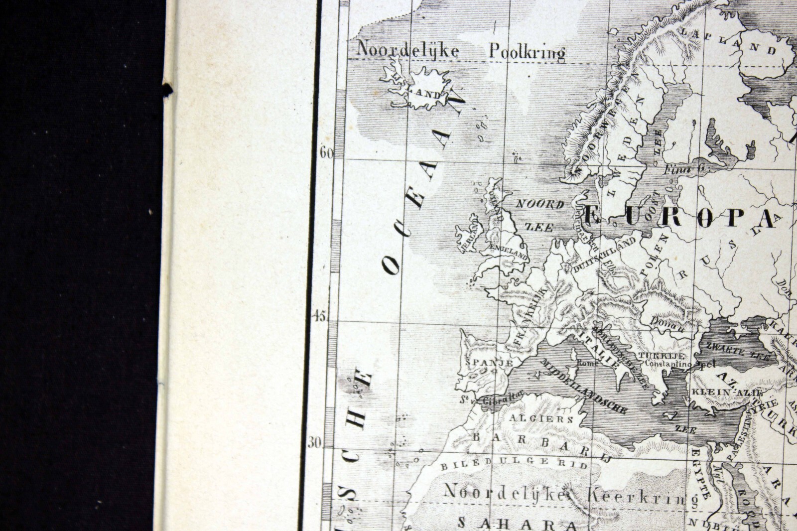 1861 Atlas Map Christian World Map Eastern Hemisphere