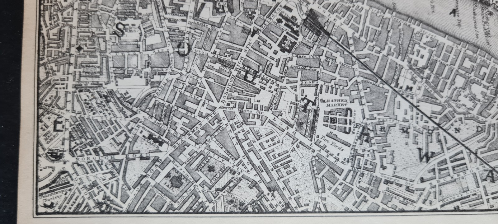 Antique 1850 map – Eastern London – C. Knight – Hackney – Docks – Bow – Stepney