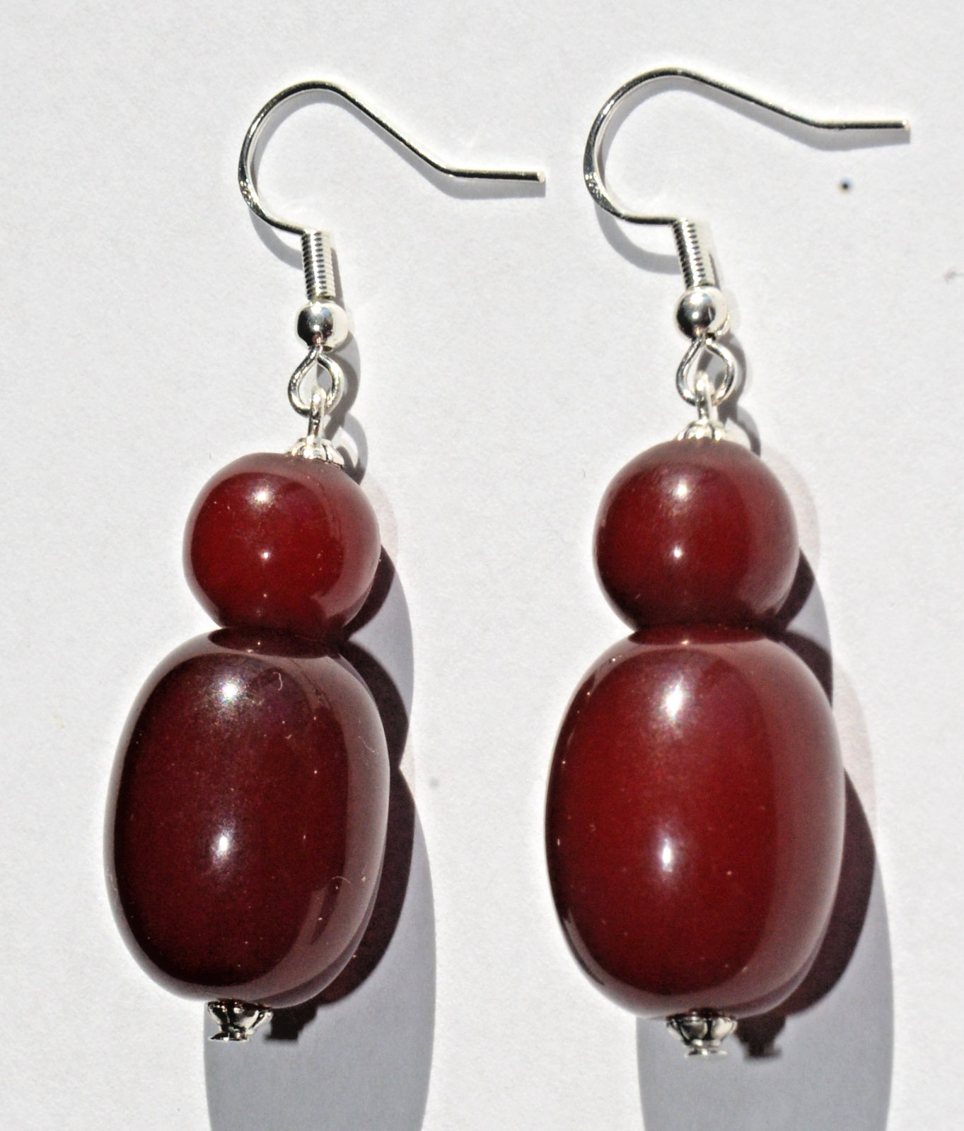 ✅RUSSIAN SOVIET BALTIC CHERRY AMBER SILVER HOOK EARRINGS BAKELITE NECKLACE WATCH