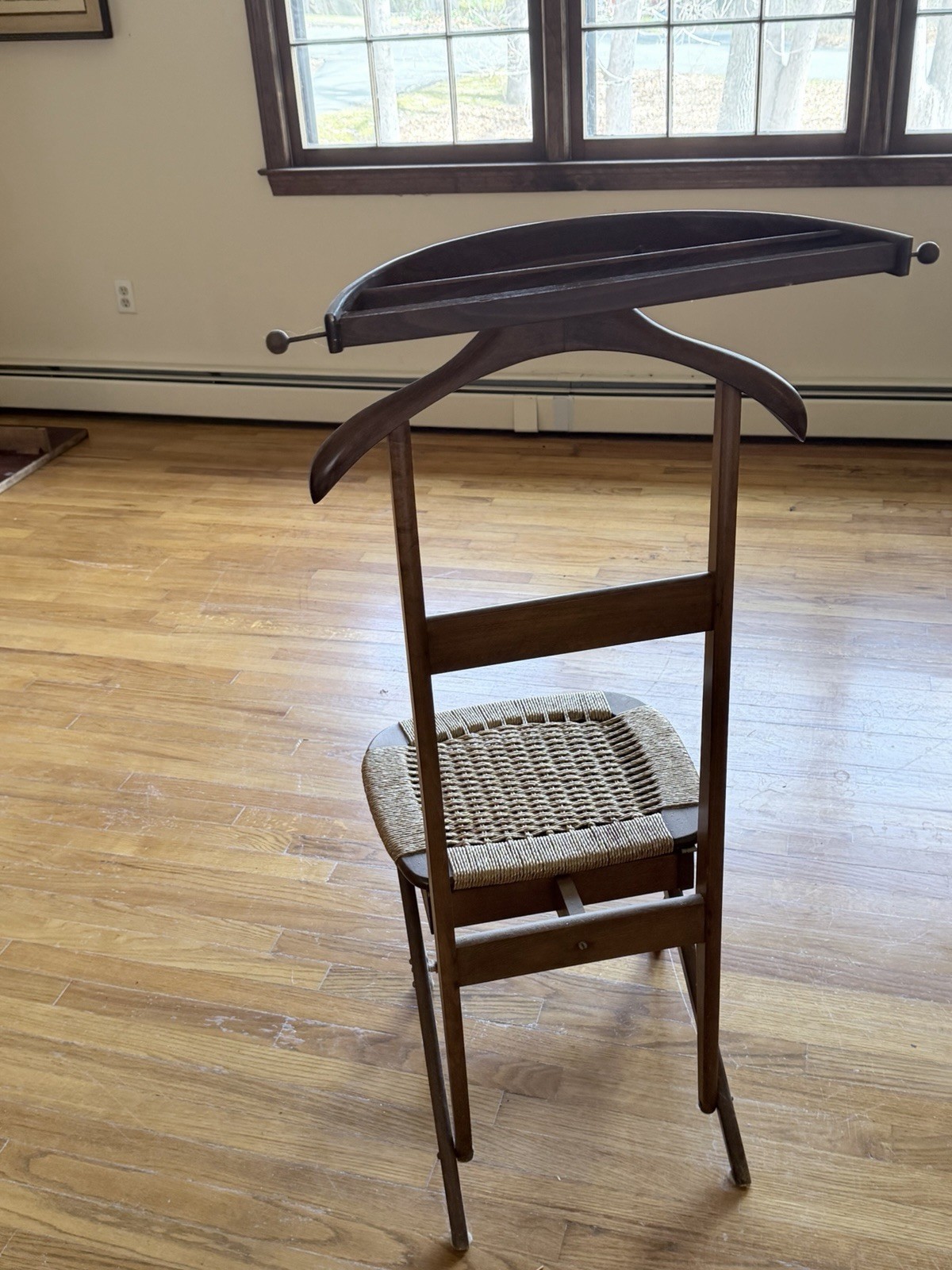Vintage Mid-Century Gentleman’s Valet Chair — Italian Style, 1950s–60s