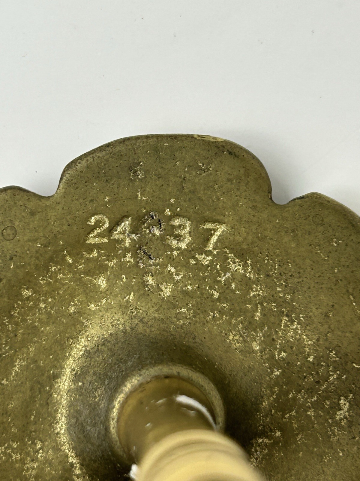 6 Vintage Solid brass curtain tieback