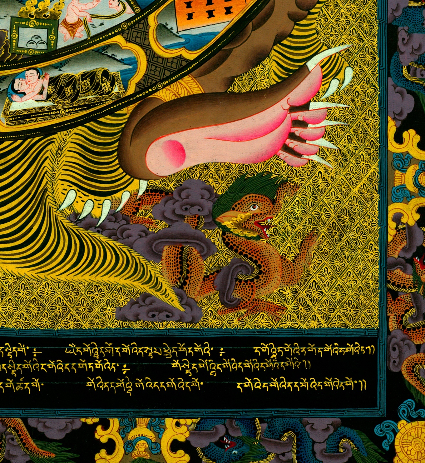 Wheel Of Life 30×44 Tibetan Mandala Print Asian Art Buddah Buddhism Buddhist