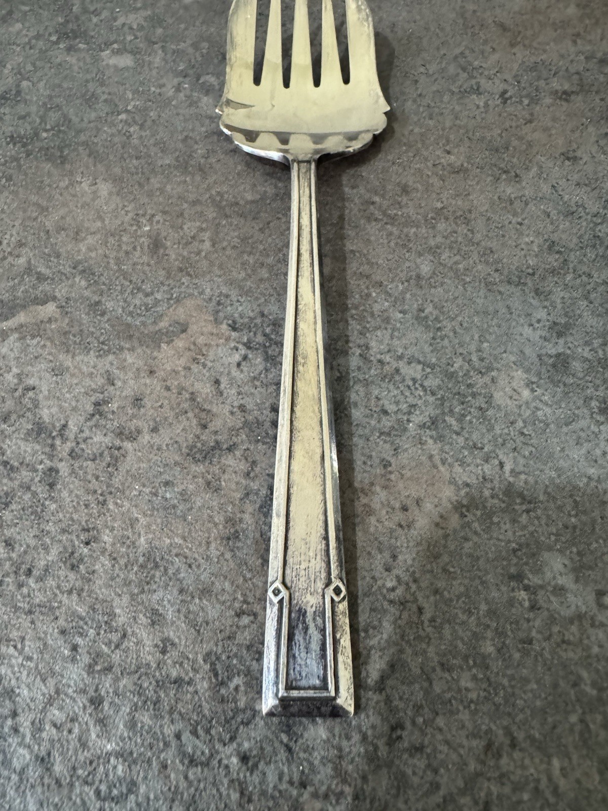 Antique Silver Plated Fish Servers Olde English Pattern By Walker And Hall W&H