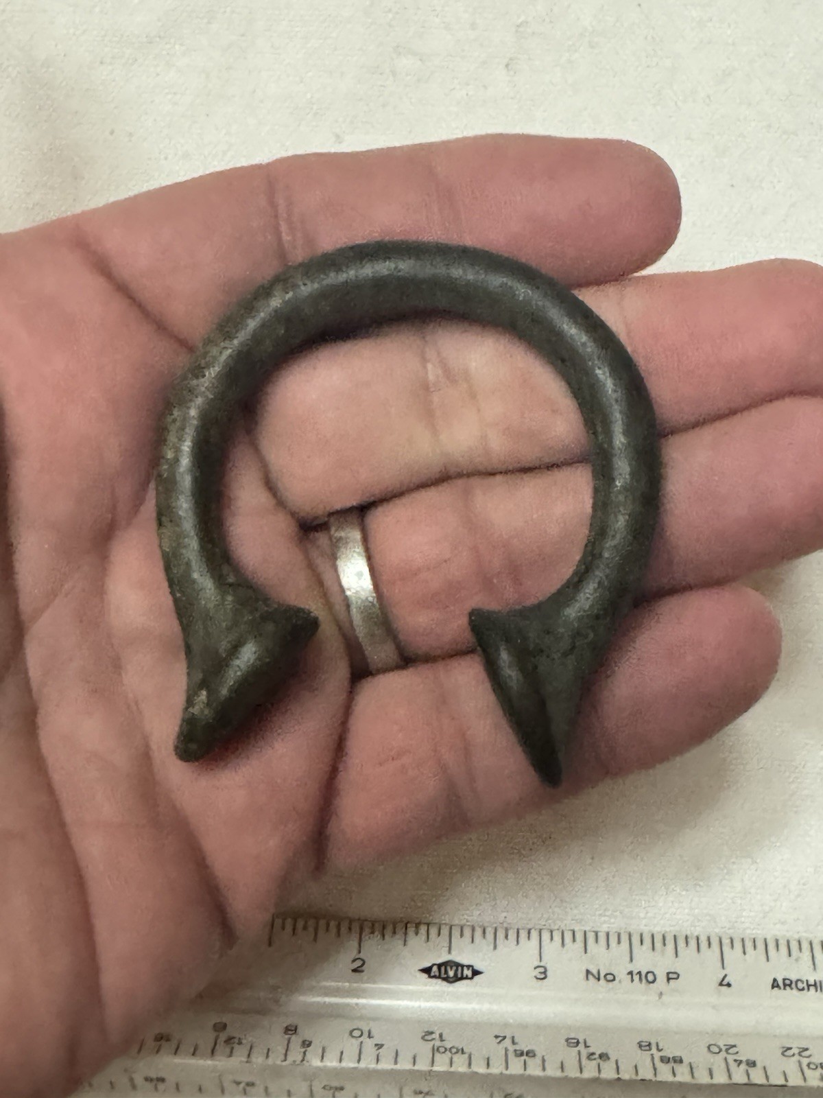 Authentic Antique Manilla Okpoho African Money Bracelet Slave 1500s-1800s