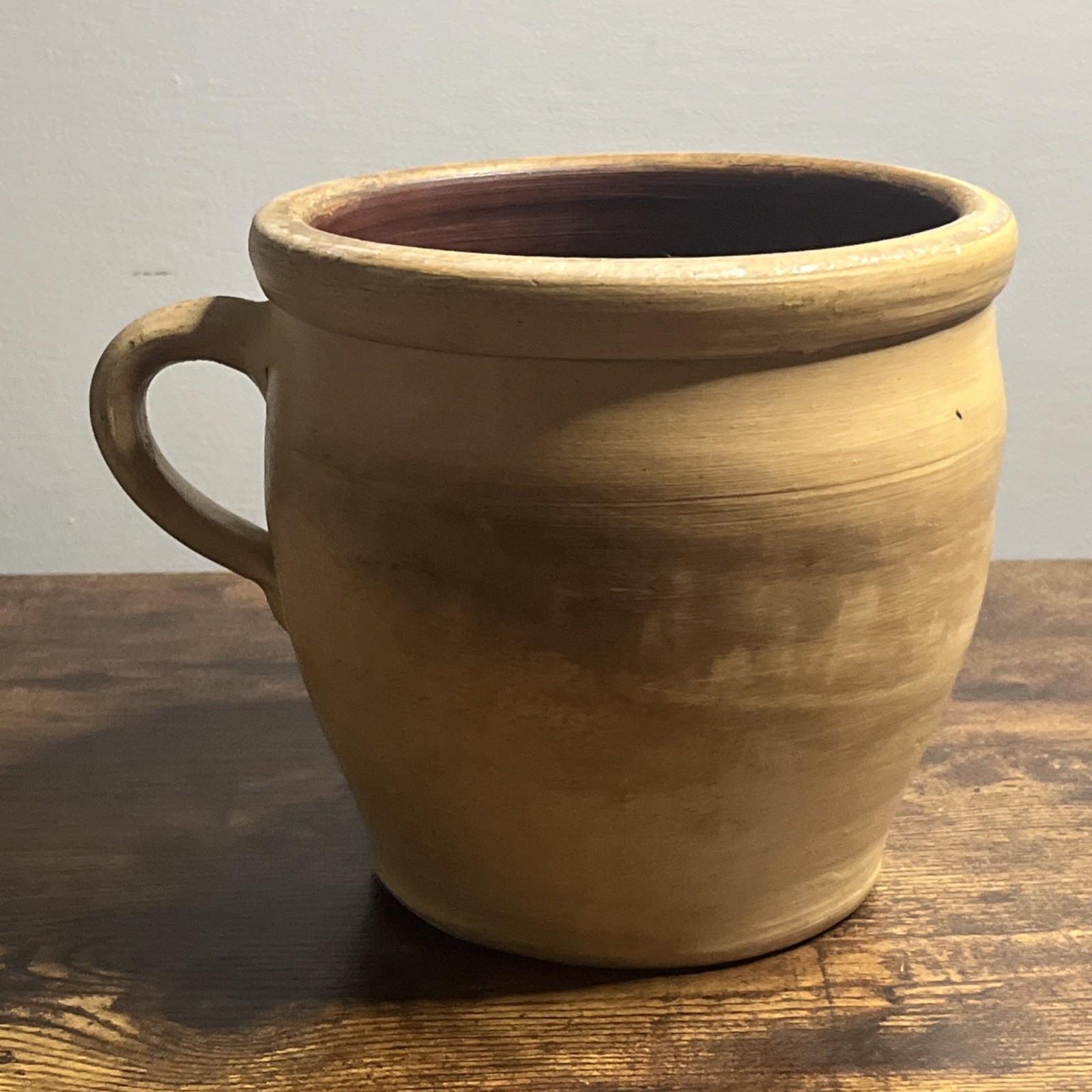 Antique 1800s F.H. Cowden Stoneware Batter Pitcher Crock Harrisburg Pa