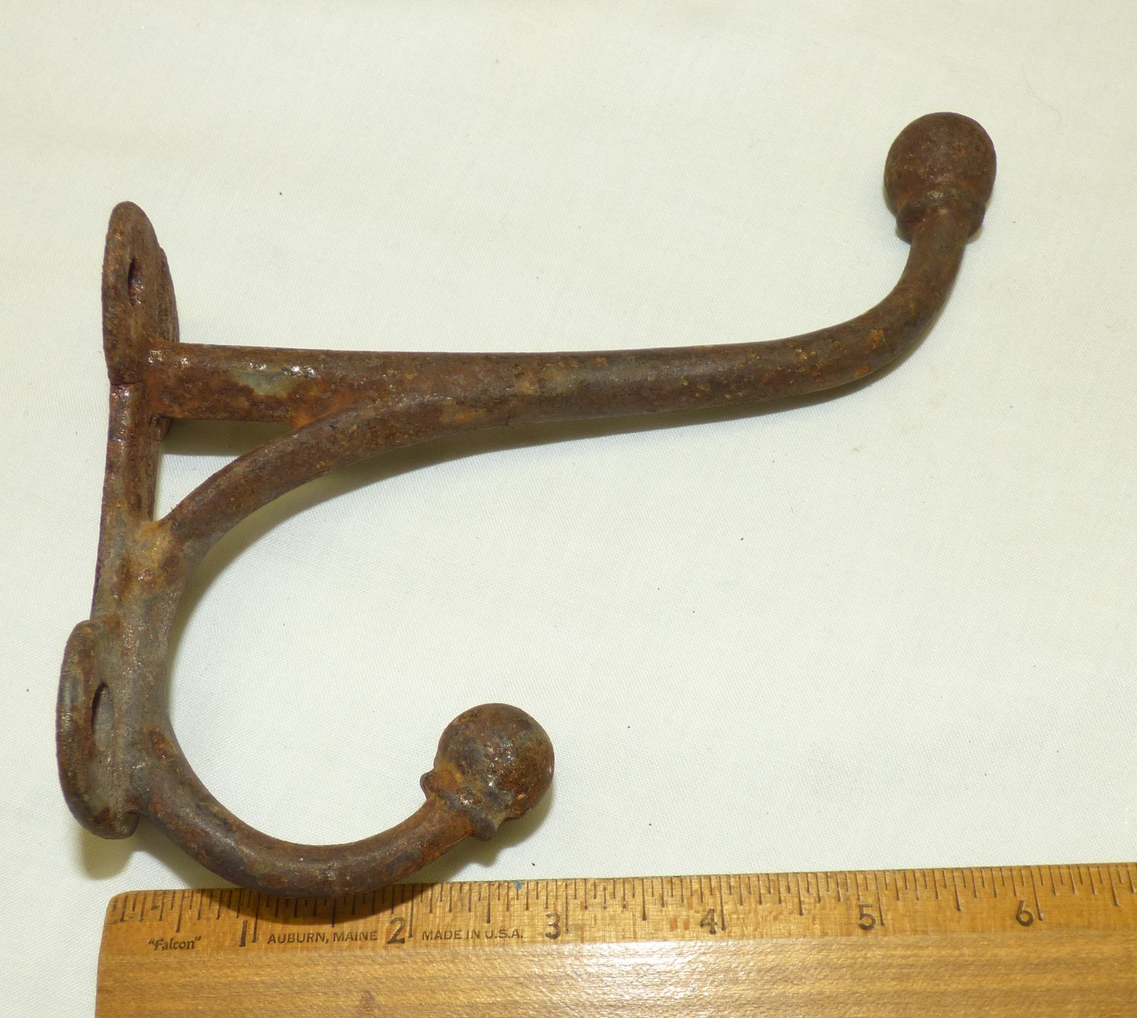 Antique Cast Iron 6″ Harness Hook Rustic Barn Tack Clothing Coat Hat Industrial
