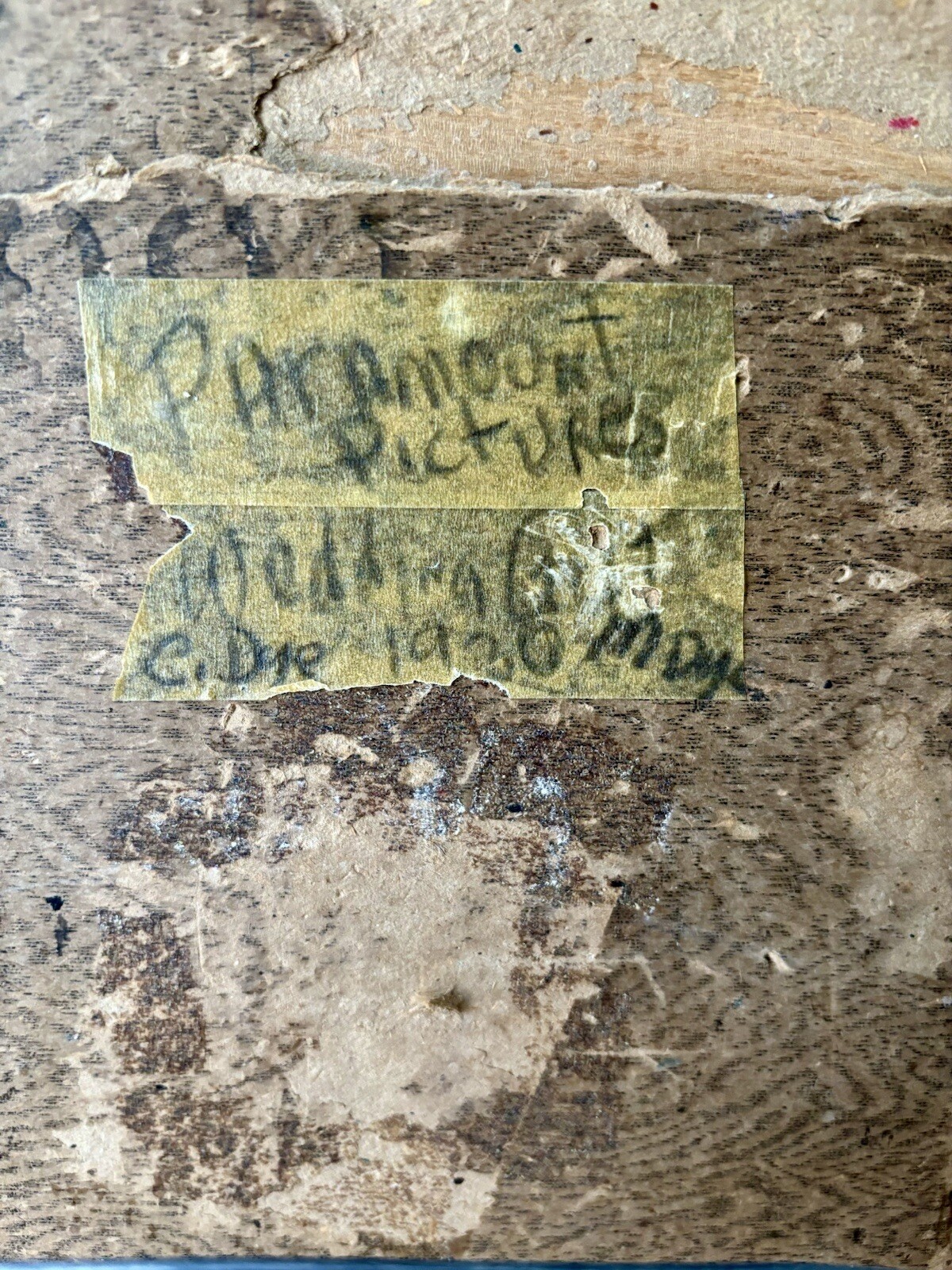 Antique Mirror – Paramount Pictures movie set 1930 signed