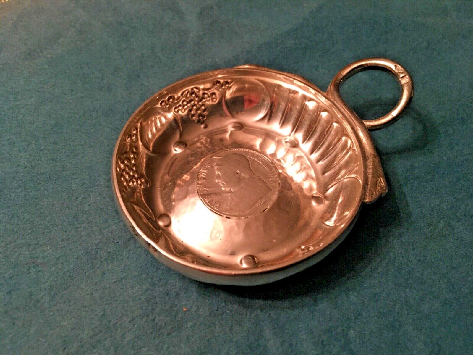 Antique French Sterling Silver Wine Taster Tastevin MARC PARROD 20 BAIOCCHI 1865