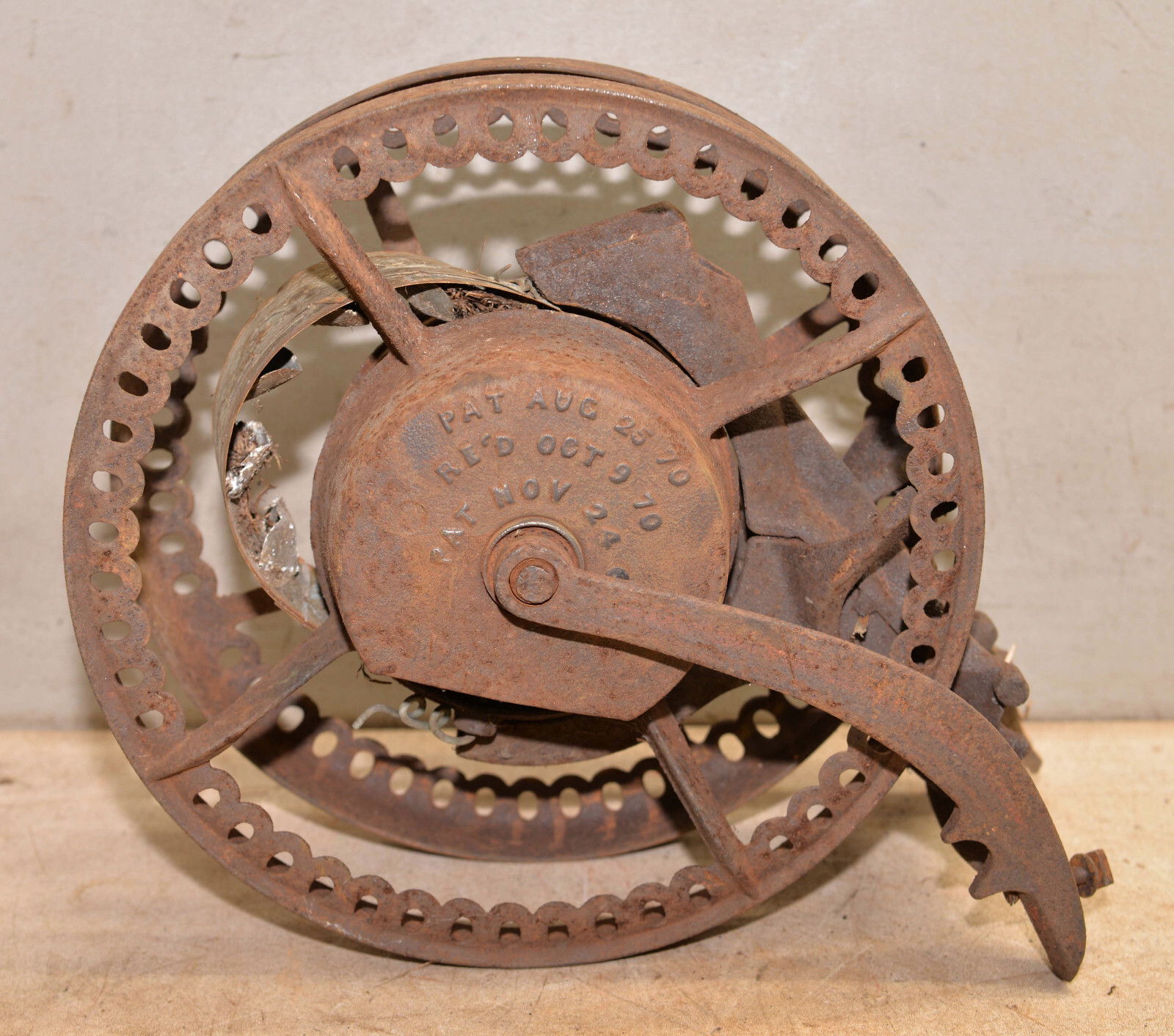 Antique Planet Jr No 1 seed drill 1868 & 1870 patent collectible early farm tool