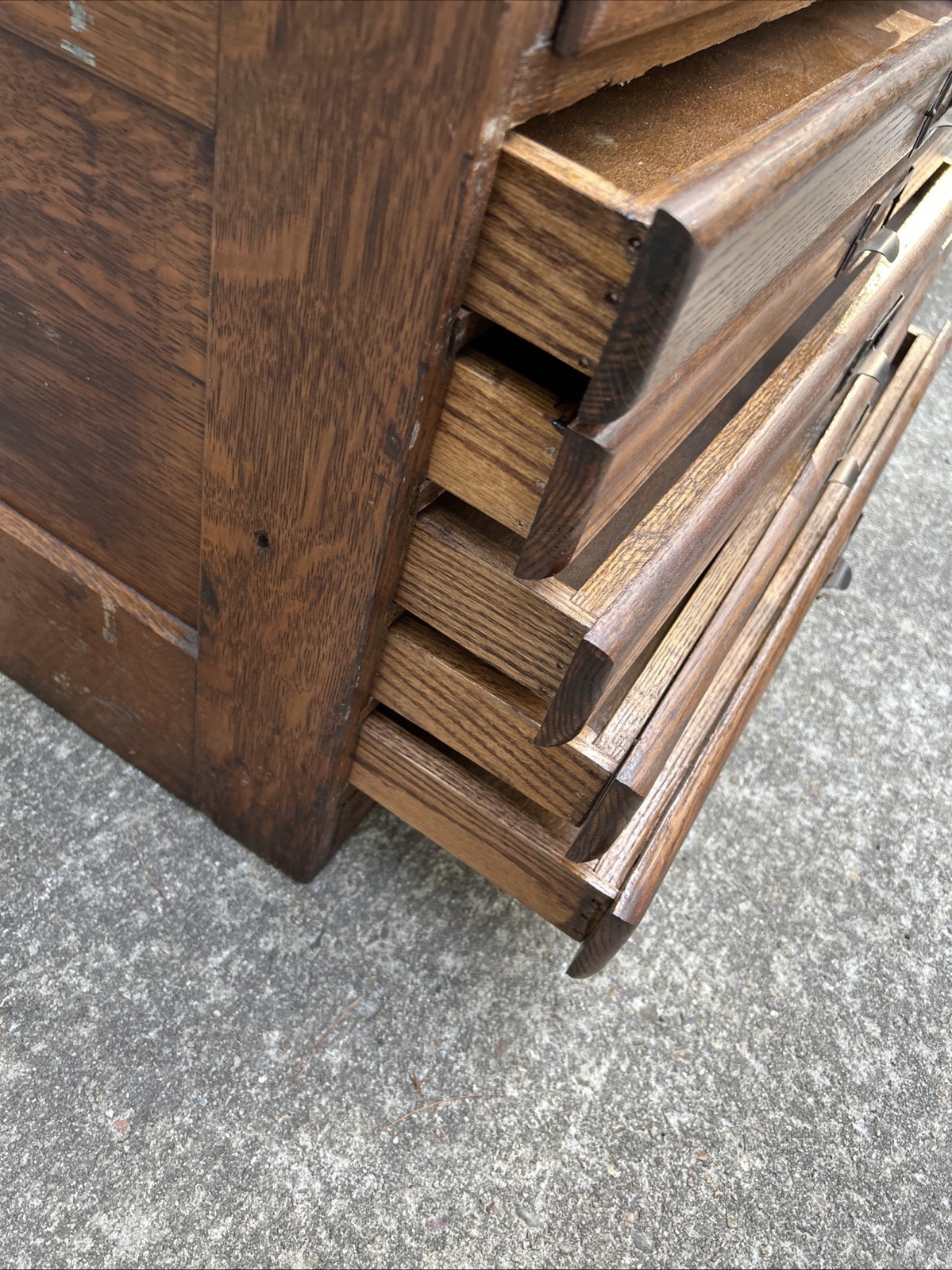 Antique Quarter Sawn Oak 24 Drawer Catalog / File / Folio Cabinet ~ Cape Cod