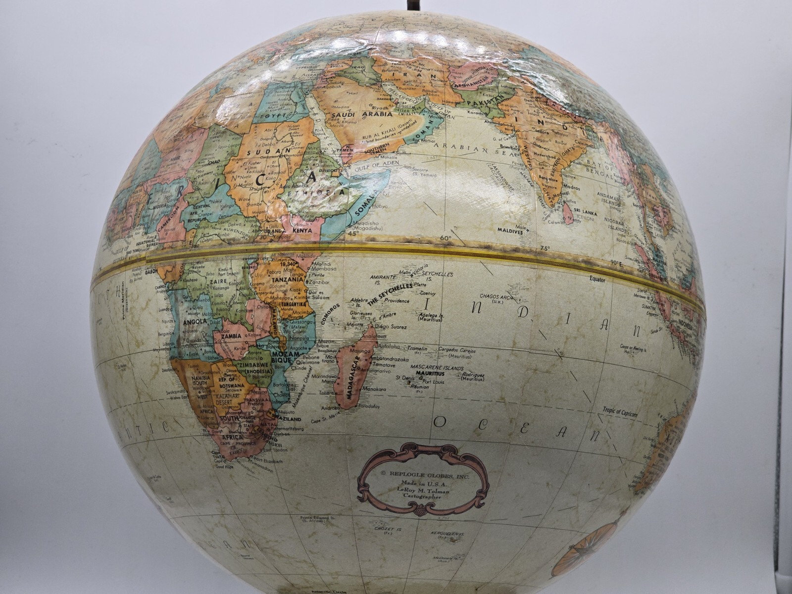 Vintage Replogle Globes 12″ Diameter Scan Globe World Classic Series