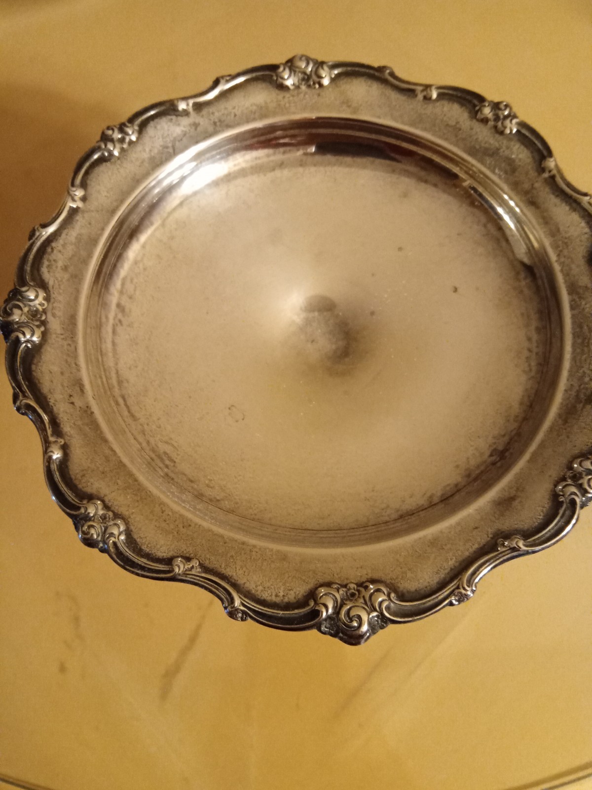 Gorham Sterling Silver 1383/1 raised Compote Melrose Pattern 6″X 5″