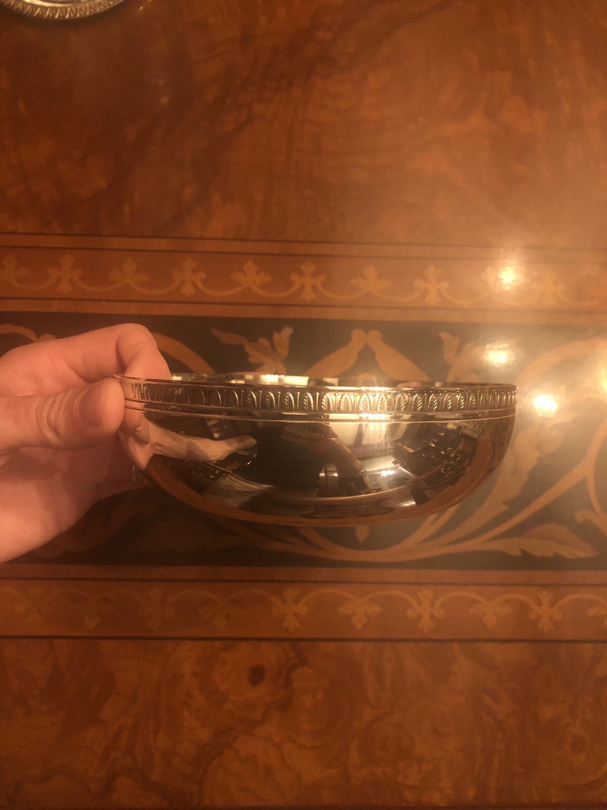Christofle Malmaison Silver Serving Bowl Owned By Regis Philbin