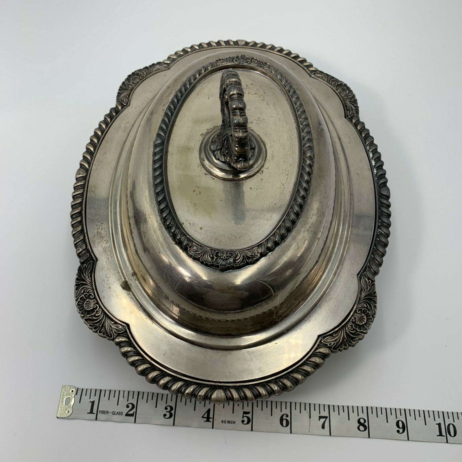 William Melford Silver Plate Oval Double Vegetable Castledon Silver Plate Hollow