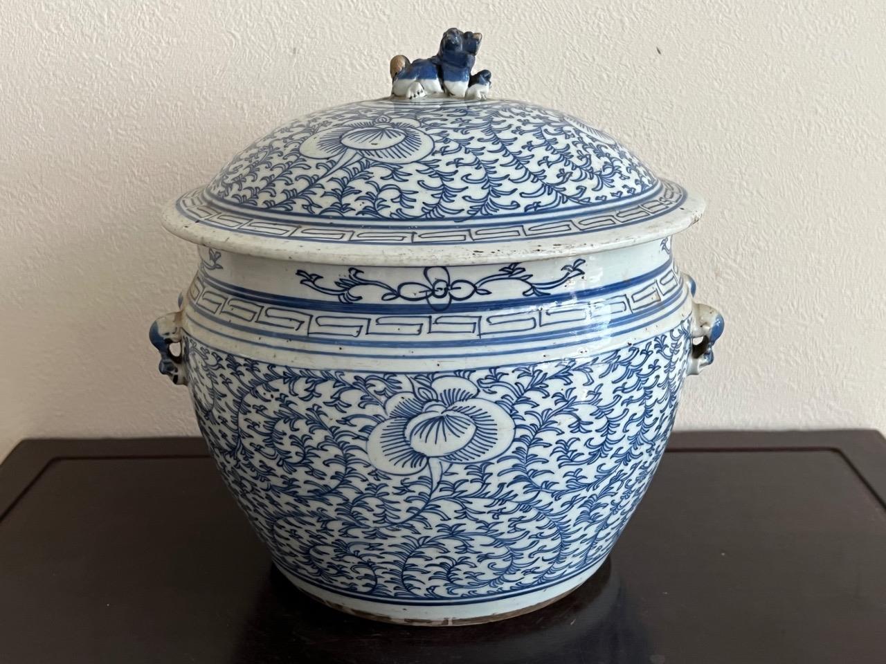 Chinese Qing Dynasty Jiajing Age Jar / H 22[cm] / Yuan Song Ming Pot Vase
