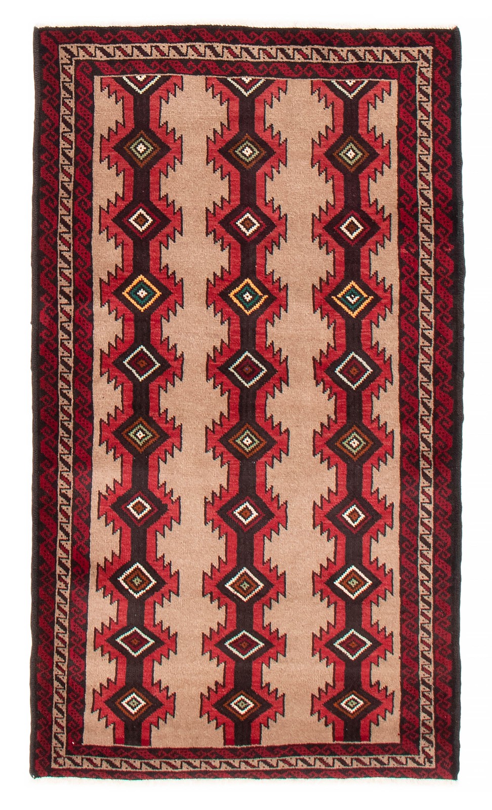 Traditional Vintage Hand-Knotted Area Rug 3’6″ x 5’11” Oriental Wool Carpet