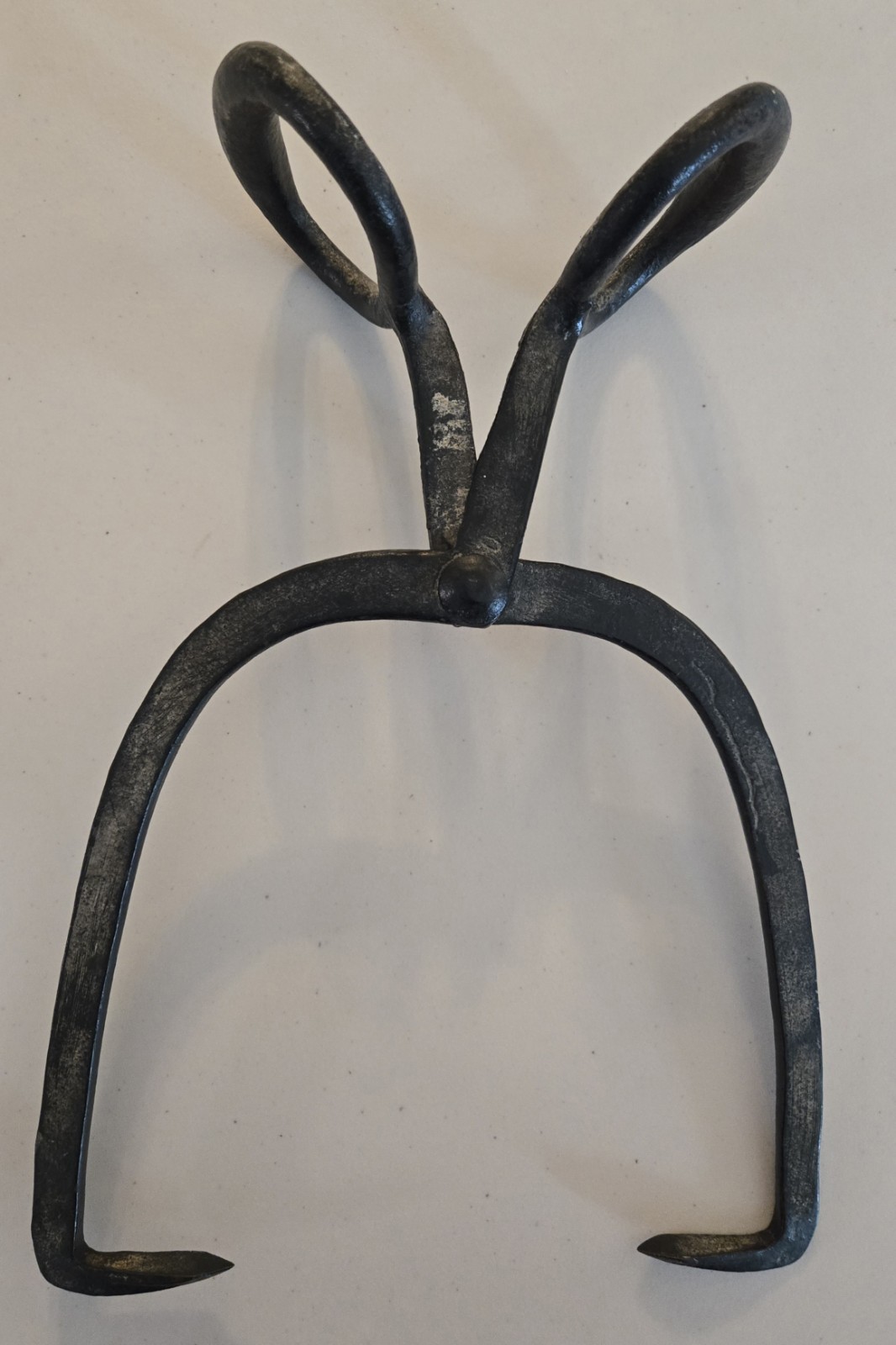 Antique Cast Iron Block Ice Tongs, 16 Inches Tall, Nice!