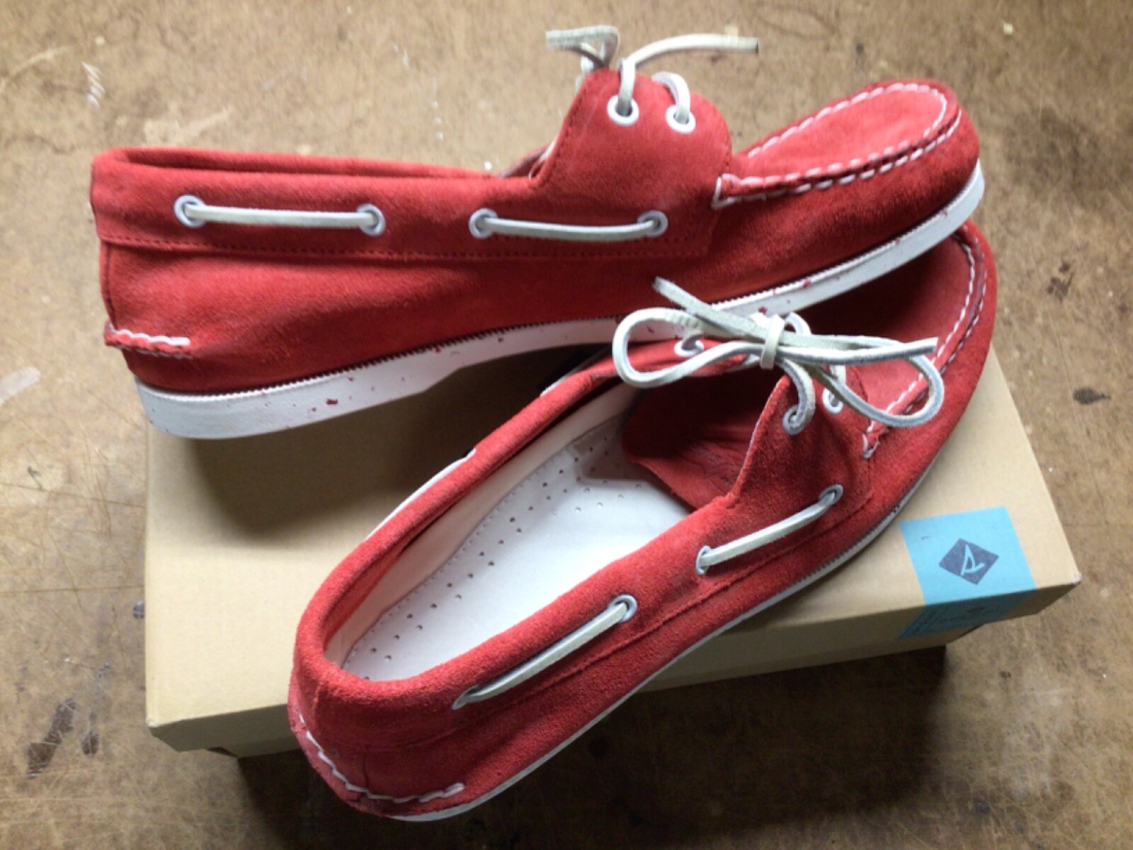 Sperry top-sider Red Suede boat shoes