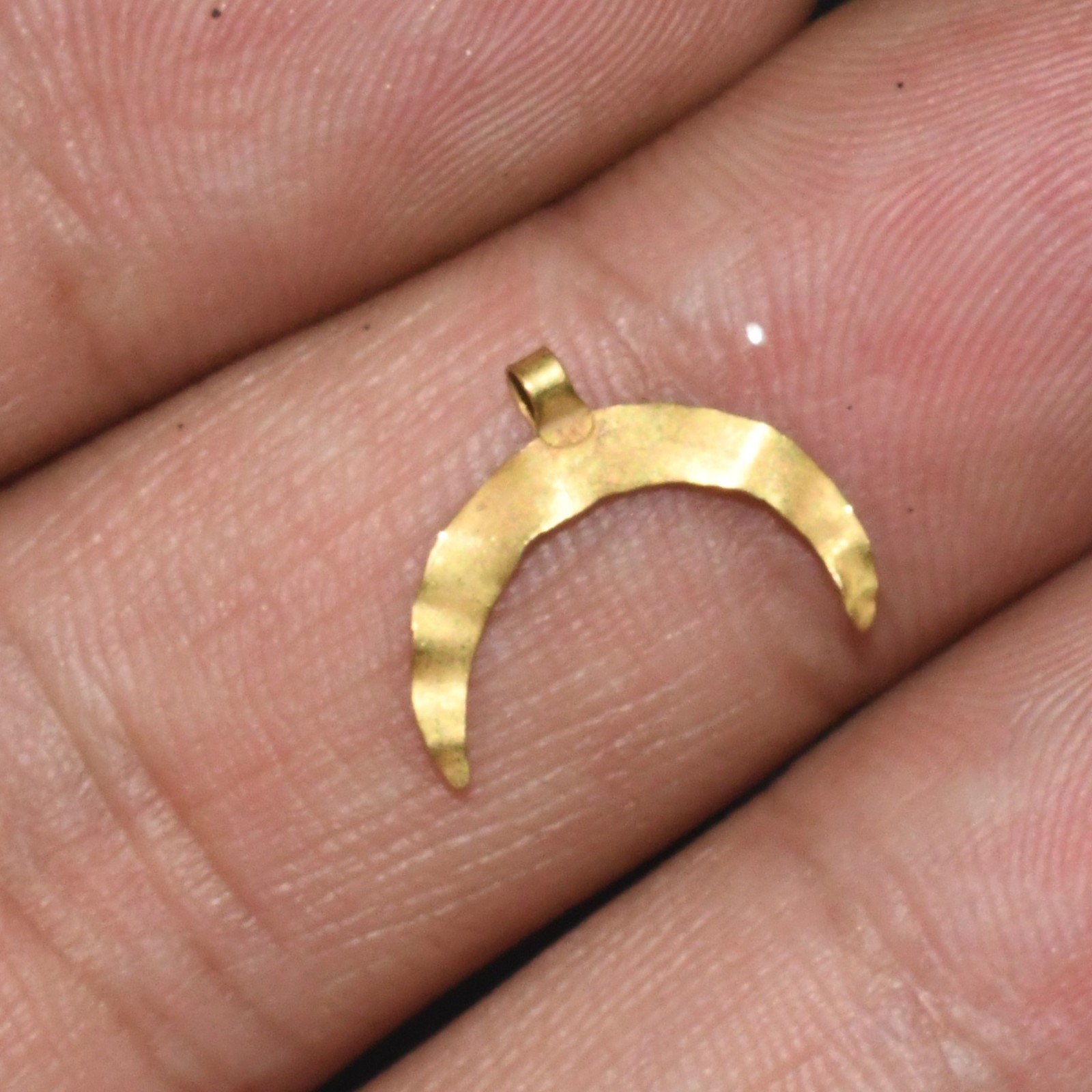 Genuine Ancient Roman Gold Luna Amulet Pendant in Perfect Condition