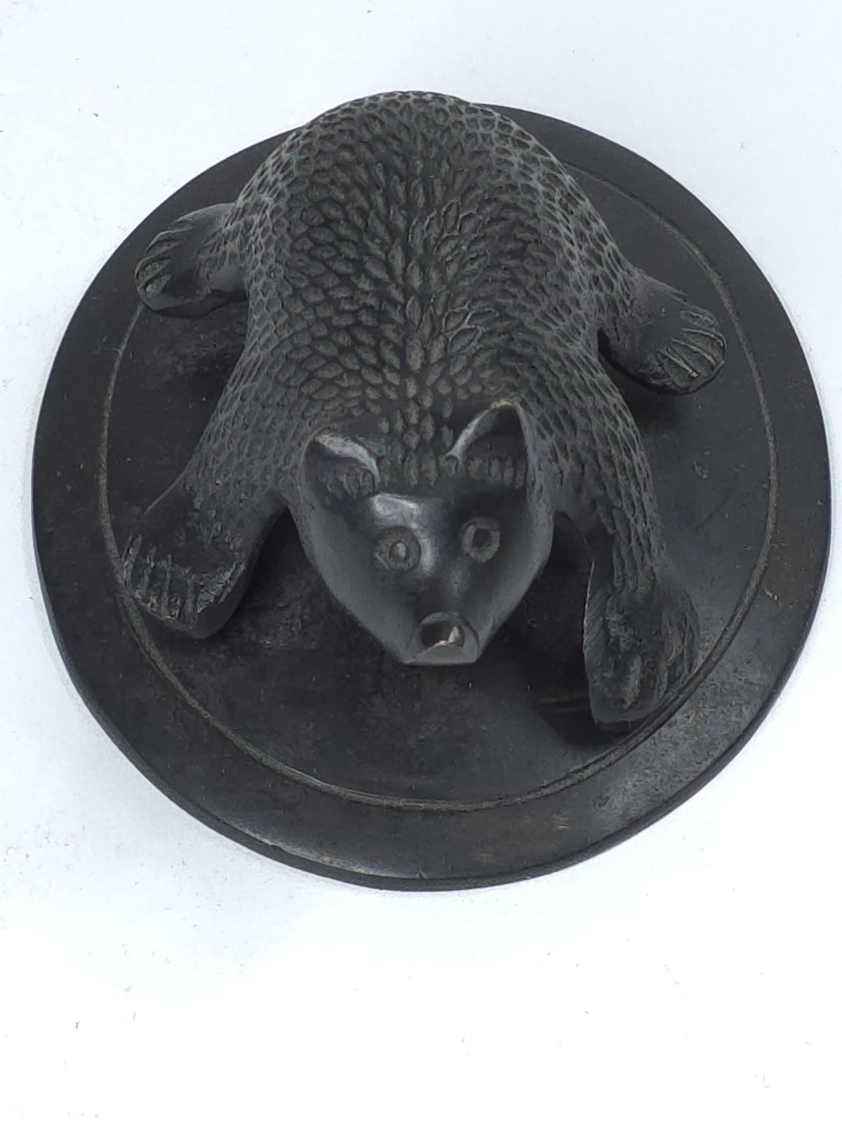 Vtg Cast Iron Antique Style Bear Door Knocker 1LB 12oz 4.5″X4″ Wildlife Cabin
