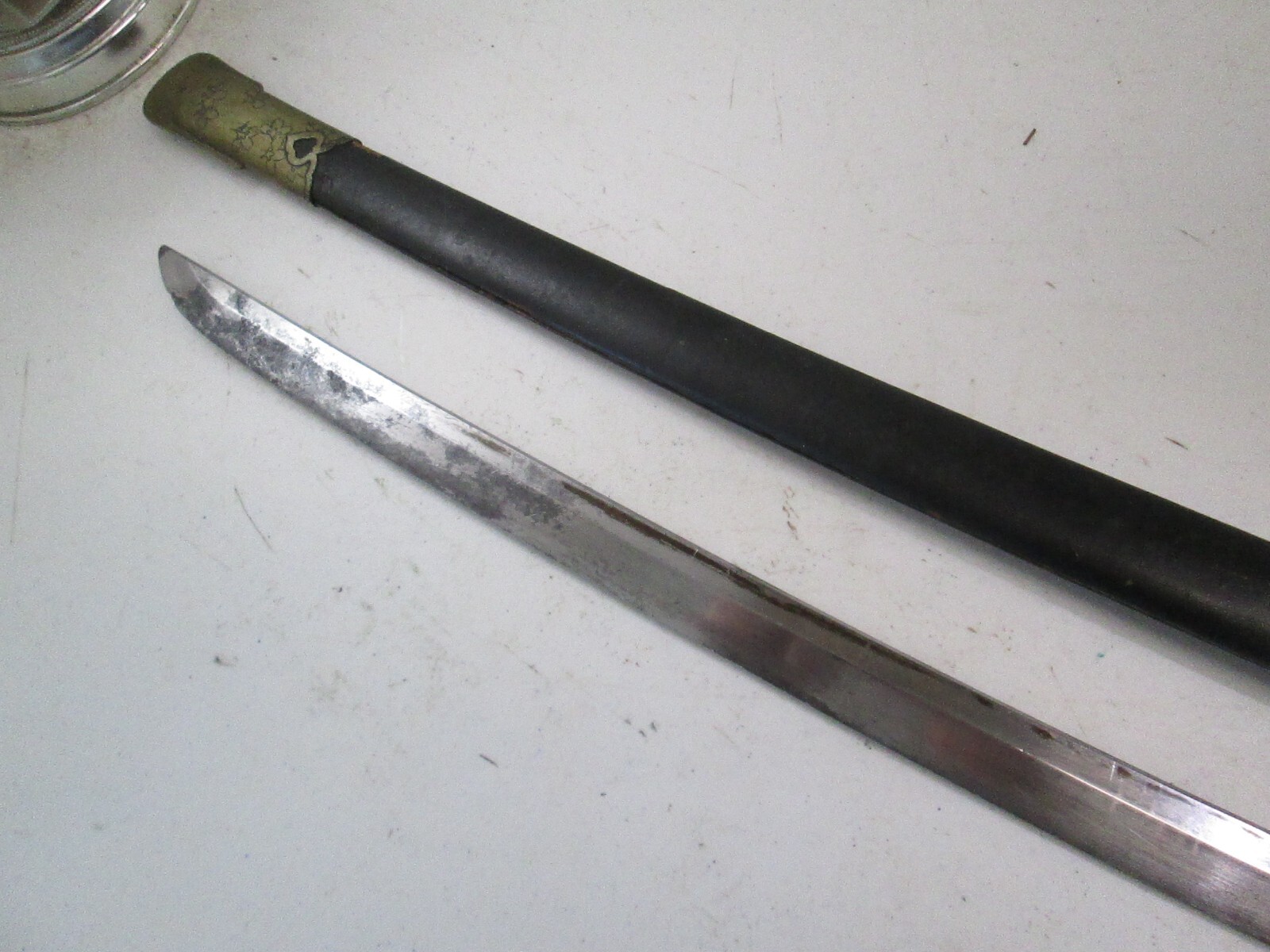RARE MEJI PERIOD TACHI POLICE MOUNTS JAPANESE SWORD 300 YEARS BLADE SIGNED #K277