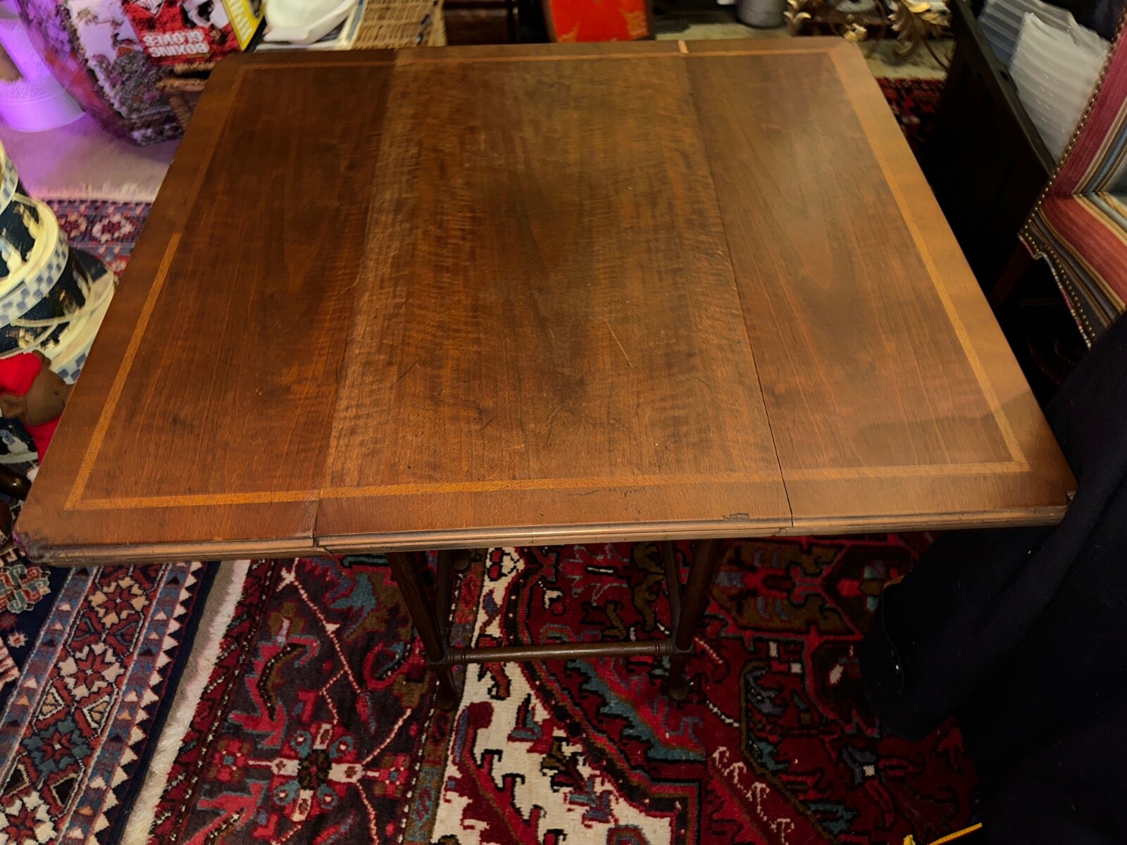 Henredon Folio Four Vintage Gate Leg Table Pembroke Drop Leaf Display Made USA