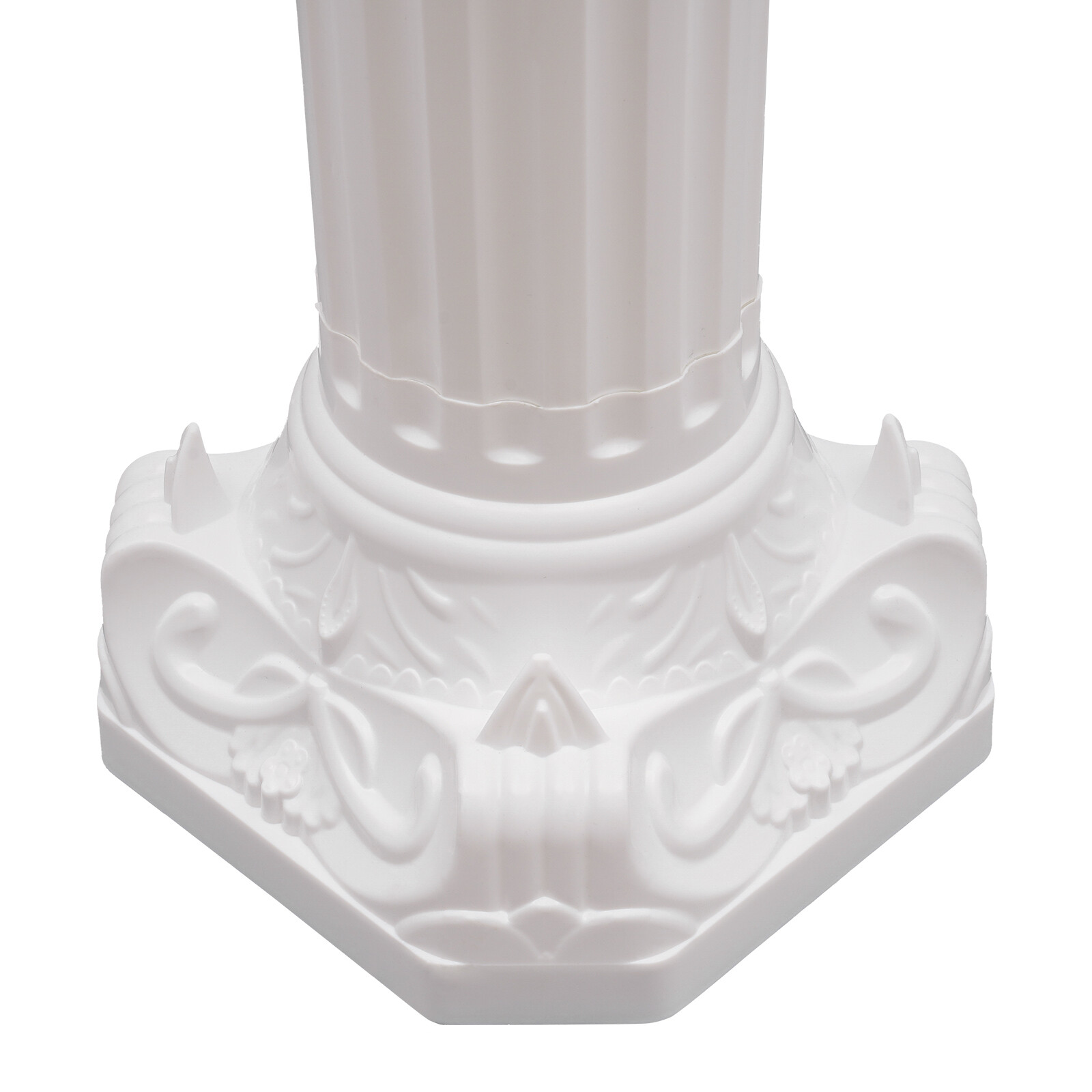 2 Pcs White Roman Pillar Wedding Roman Column Decorative Flowerpot Holder Column