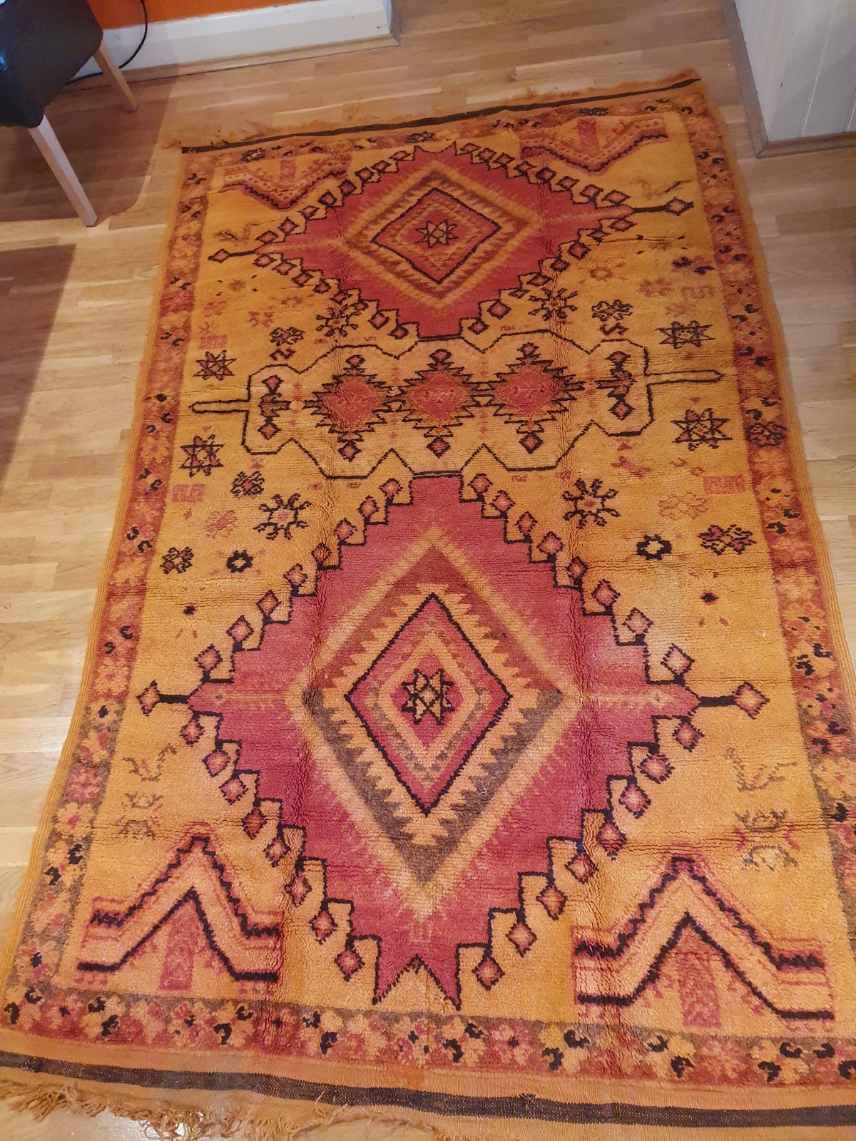 Moroccan Berber Taznakht Killim Rug 4.5×7.5ft