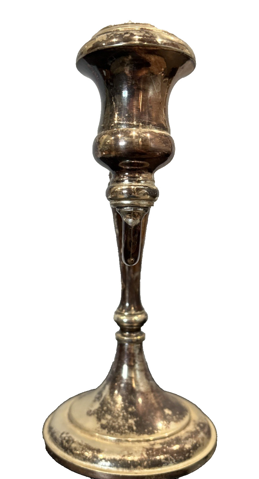 Sheffield Silver Co Silverplate Candlestick Italy Elegant 9 3/4” 9 1/4″ Romance