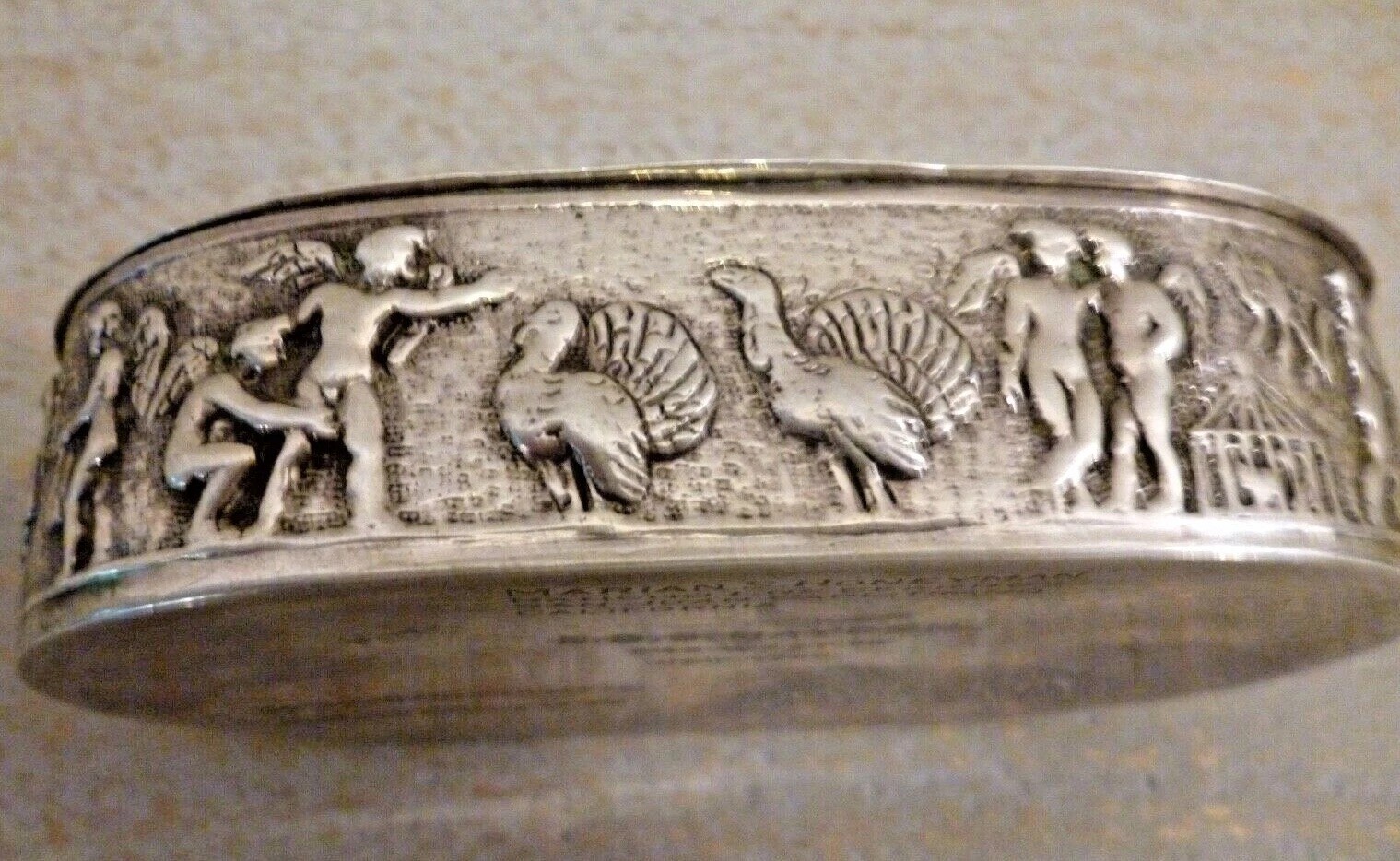 Antique Unique Continental Silver Highly Decorated Presentation Box C 1920’s