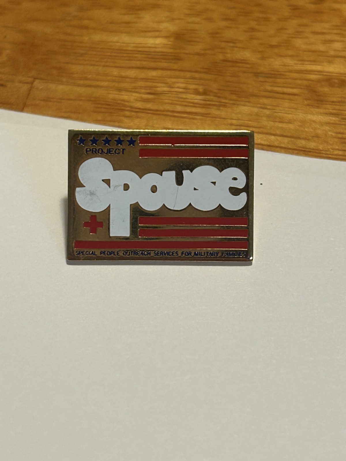 SPOUSE American Red Cross Pin – 1986, Virginia Beach Branch Tidewater Chapter
