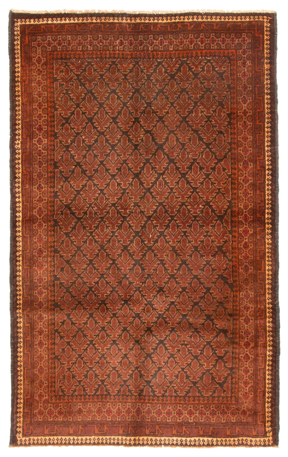 Traditional Vintage Hand-Knotted Area Rug 3’5″ x 5’6″ Oriental Wool Carpet