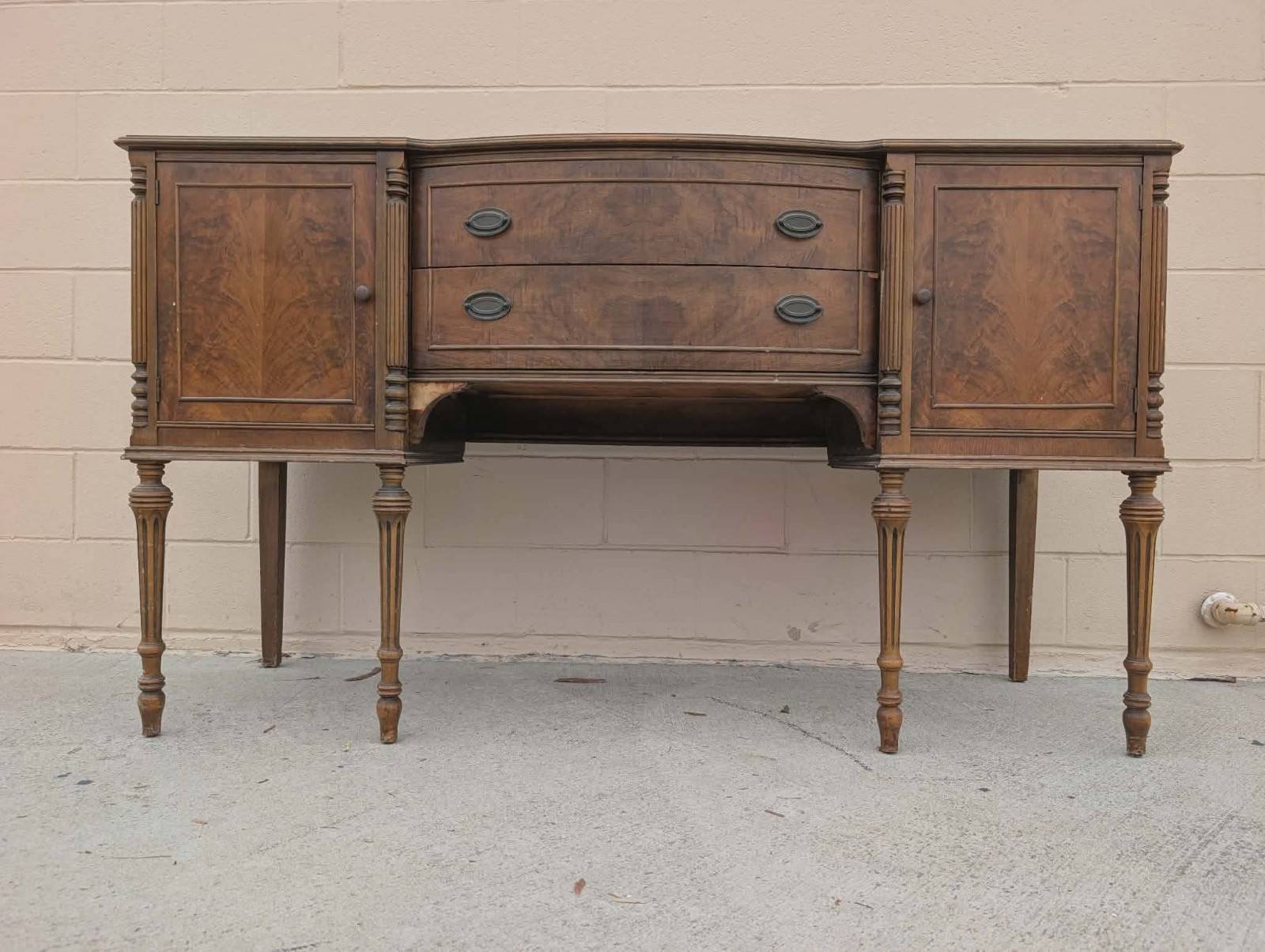 Antique American Hepplewhite Mahogany Sideboard