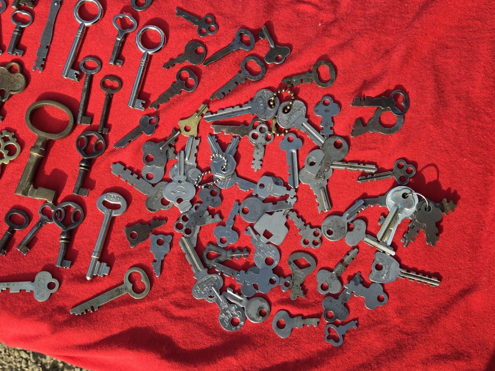 Antique Skeleton Key, Cabinet Key, Trunk Key Lot