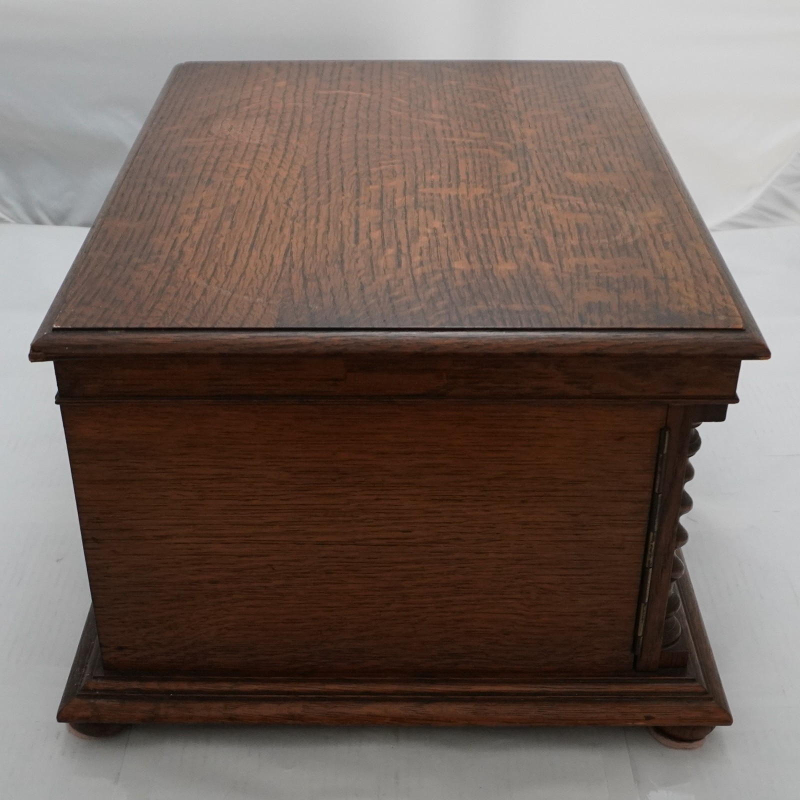 Victorian Silver Service Empty James Dixon Two Drawer Cutlery Canteen Chest Case